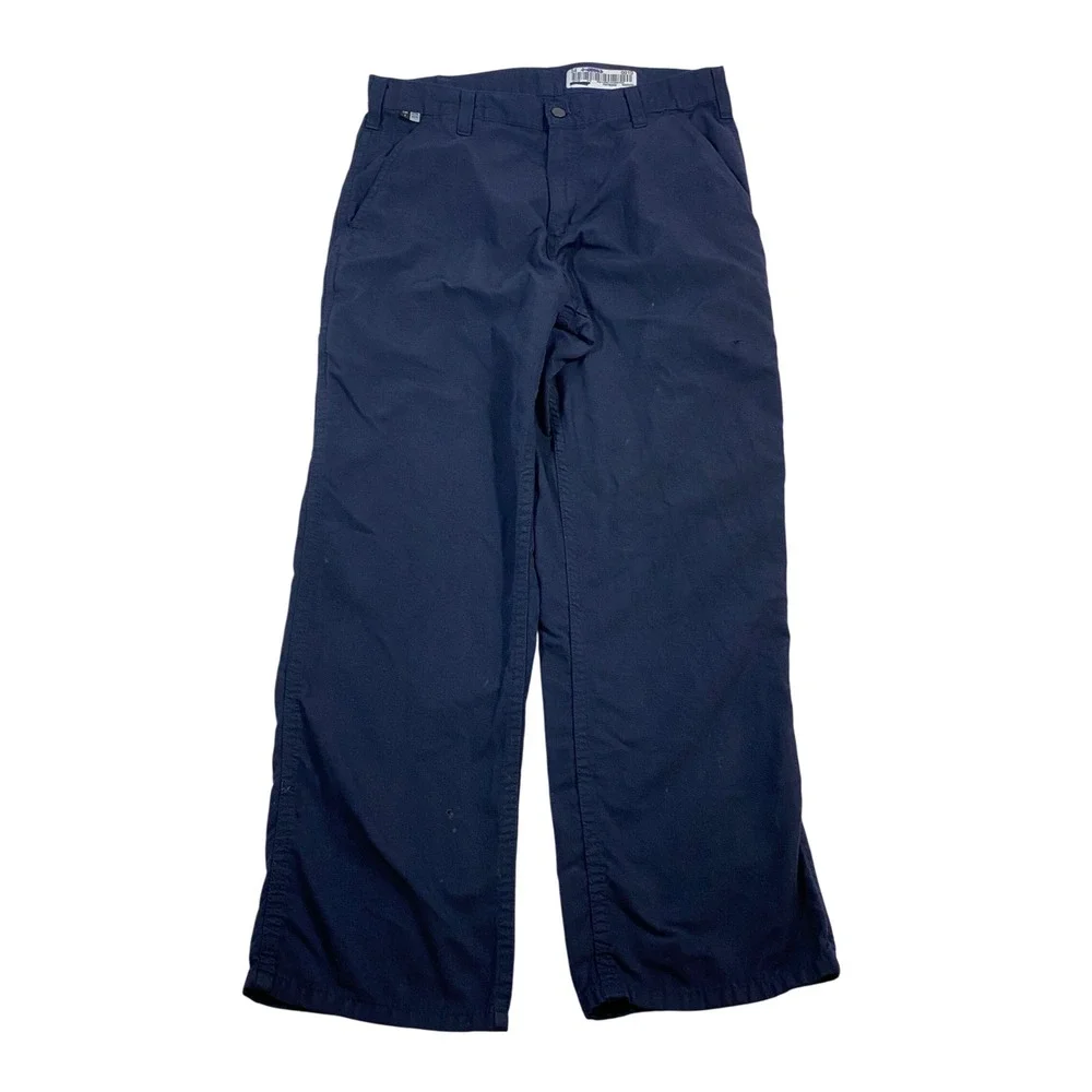 Carhartt Flame Resistant Work Pants NFPA 2112 Relaxed Fit Blue 32x30 - Picture 3 of 16